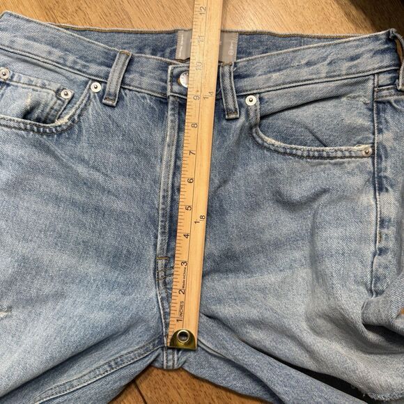 Everlane The Everybody Jean Womens Size E3 Short 29x29 Distressed Button Fly - Picture 4 of 14